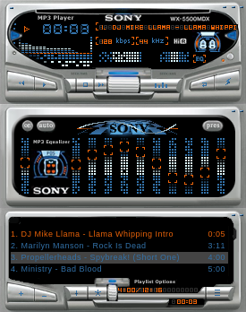 sony winamp skins